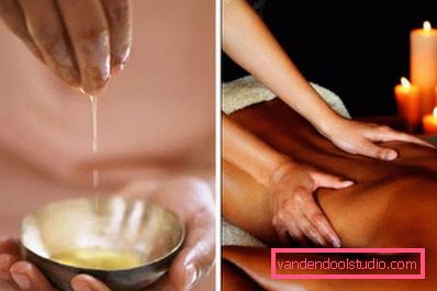 Massage à l'huile abhyanga
